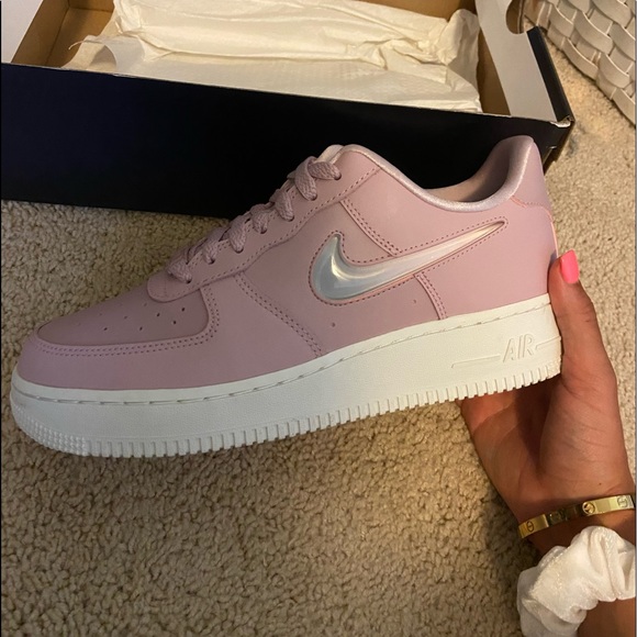 nike air force 1 jelly swoosh pink